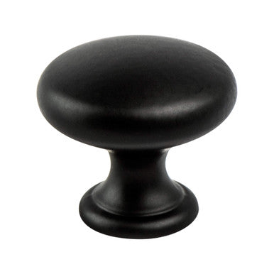 Berenson 9434-4055: 1-1/4" Contemporary Advantage Four Round Cabinet Knob - Matte Black