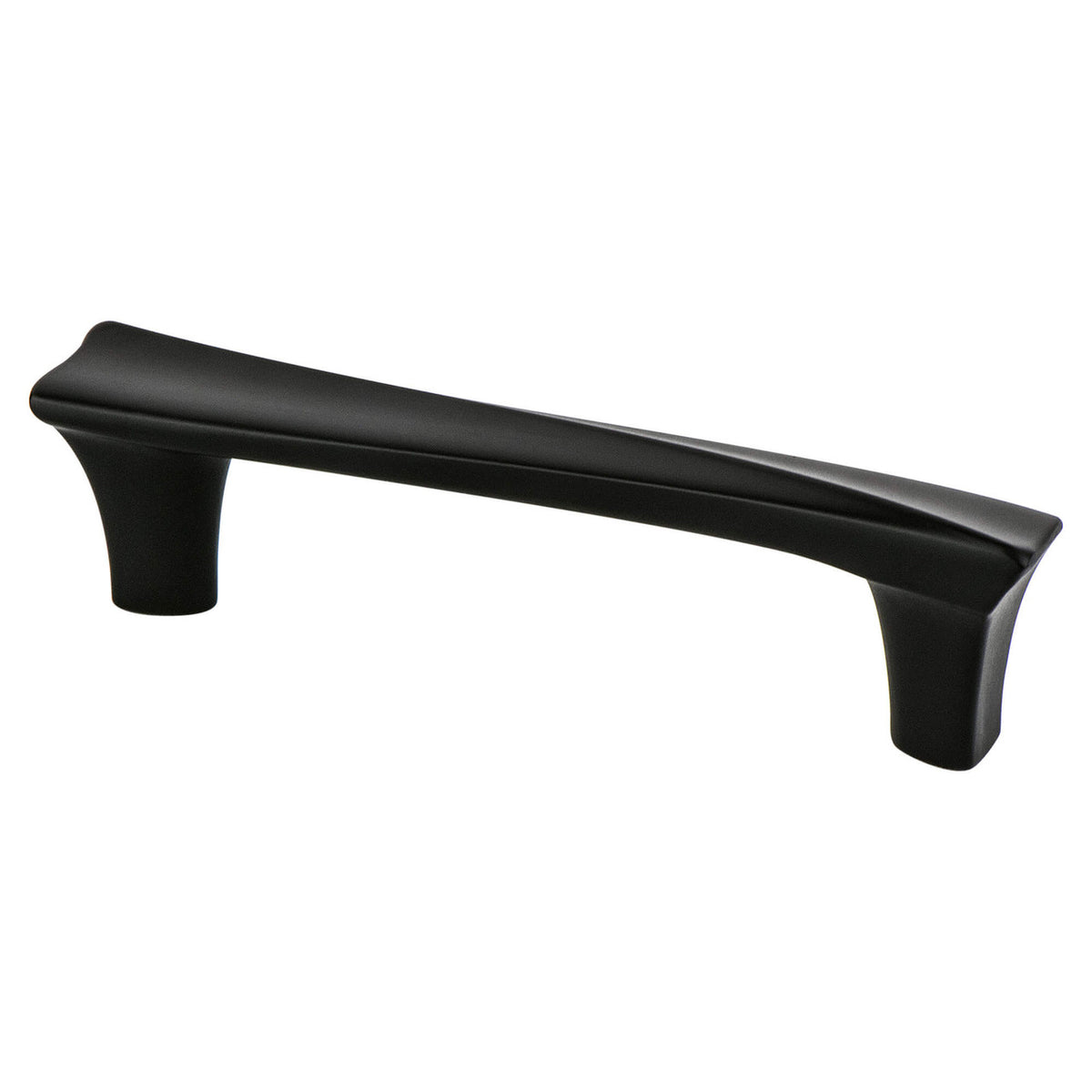 Berenson 9439-1055: 96mm cc Fluidic Cabinet Pull - Black