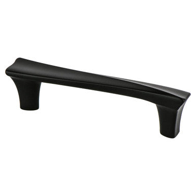 Berenson 9439-1055: 96mm cc Fluidic Cabinet Pull - Black