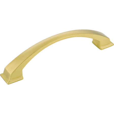 Jeffrey Alexander 944-128BG: 128mm cc Roman Arch Cabinet Pull - Brushed Gold