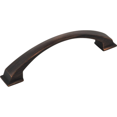 Jeffrey Alexander 944-128DBAC: 128mm cc Roman Arch Cabinet Pull - Brushed Oil Rubbed Bronze