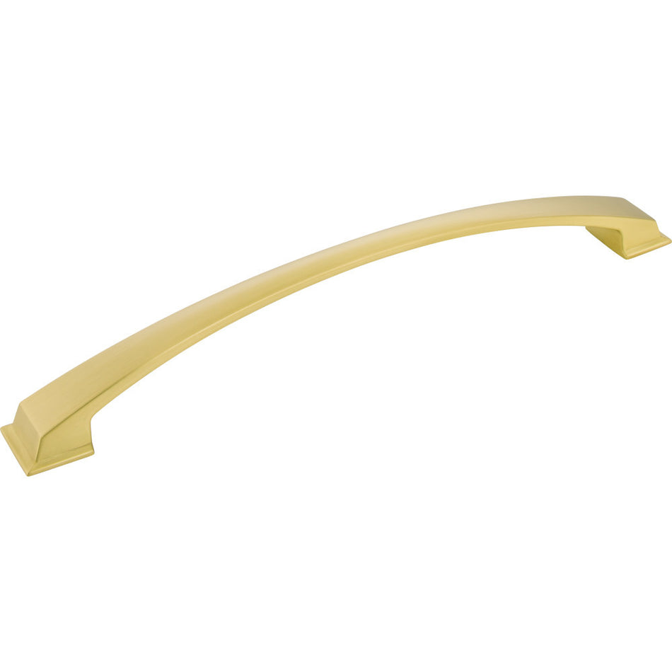 Jeffrey Alexander 944-12BG: 12" cc Roman Arch Cabinet Pull - Brushed Gold