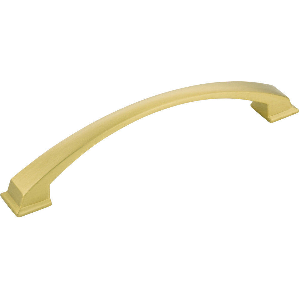 Jeffrey Alexander 944-160BG: 160mm cc Roman Arch Cabinet Pull - Brushed Gold