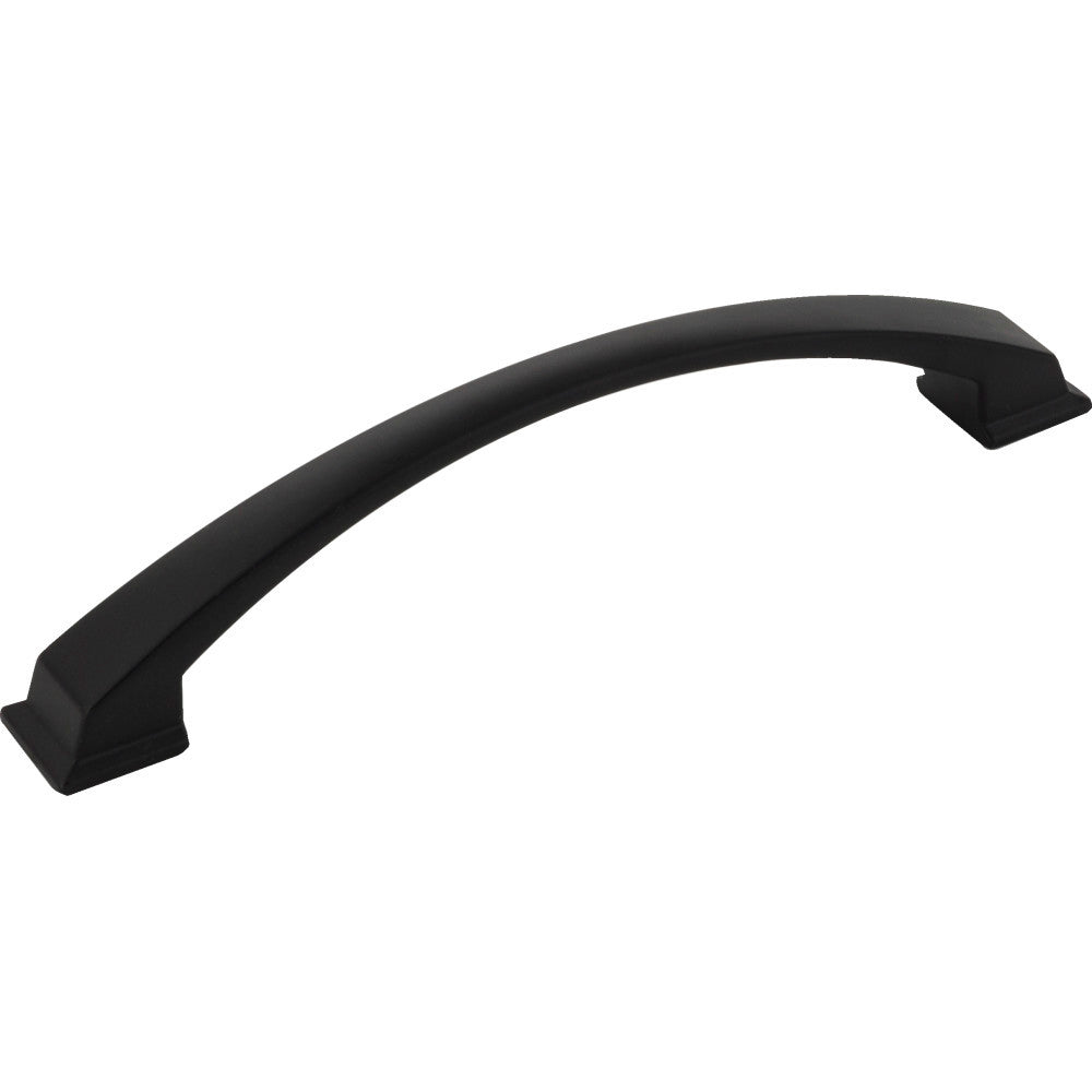 Jeffrey Alexander 944-160MB: 160mm cc Roman Arch Cabinet Pull - Matte Black