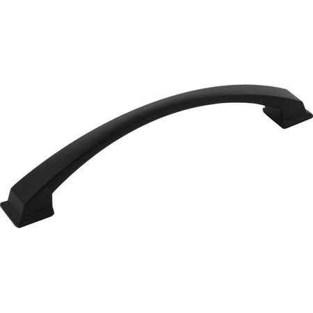 Jeffrey Alexander 944-160MB: 160mm cc Roman Arch Cabinet Pull - Matte Black