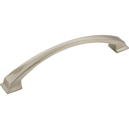 Jeffrey Alexander 944-160SN: 160mm cc Roman Arch Cabinet Pull - Satin Nickel