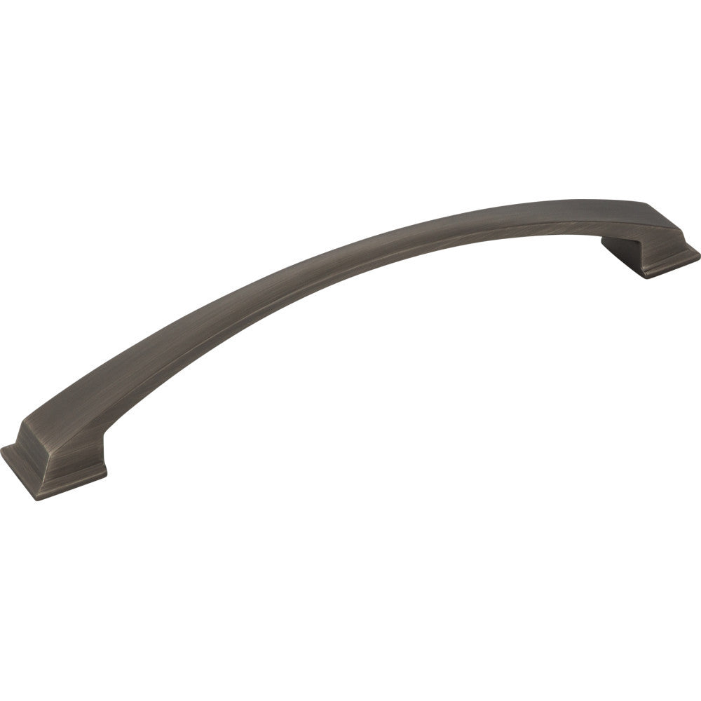Jeffrey Alexander 944-192BNBDL: 192mm cc Roman Arch Cabinet Pull - Brushed Pewter