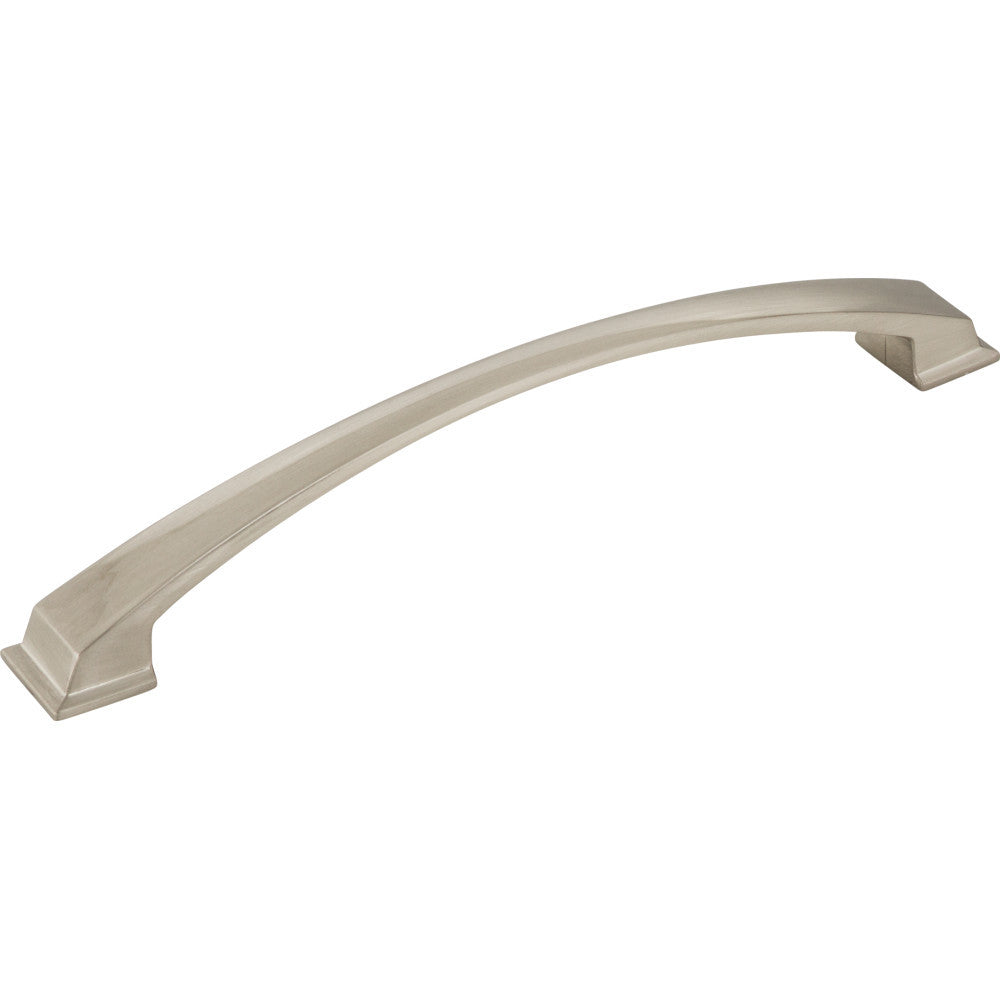 Jeffrey Alexander 944-192SN: 192mm cc Roman Arch Cabinet Pull - Satin Nickel