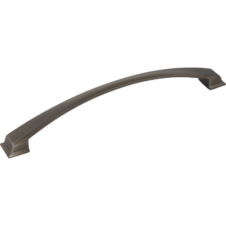 Jeffrey Alexander 944-224BNBDL: 224mm cc Roman Arch Cabinet Pull - Brushed Pewter