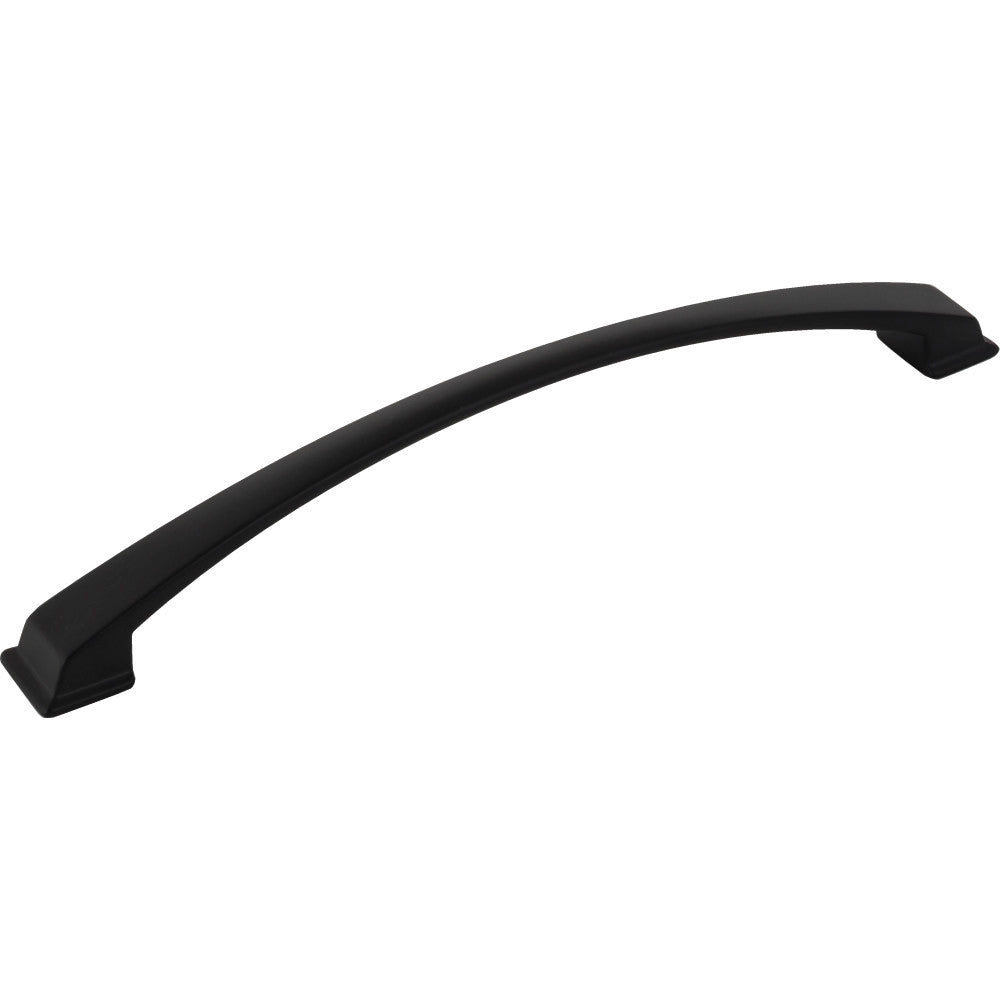 Jeffrey Alexander 944-224MB: 224mm cc Roman Arch Cabinet Pull - Matte Black