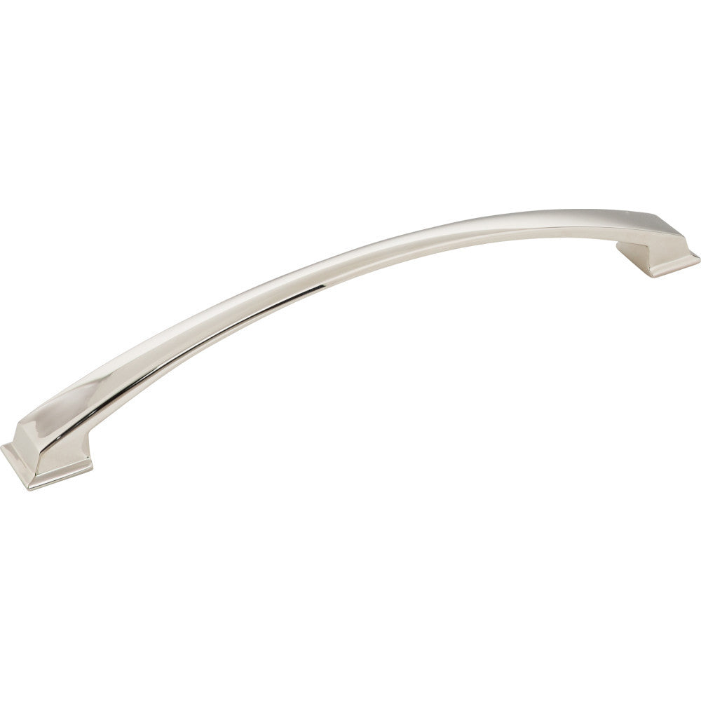 Jeffrey Alexander 944-224NI: 224mm cc Roman Arch Cabinet Pull - Polished Nickel