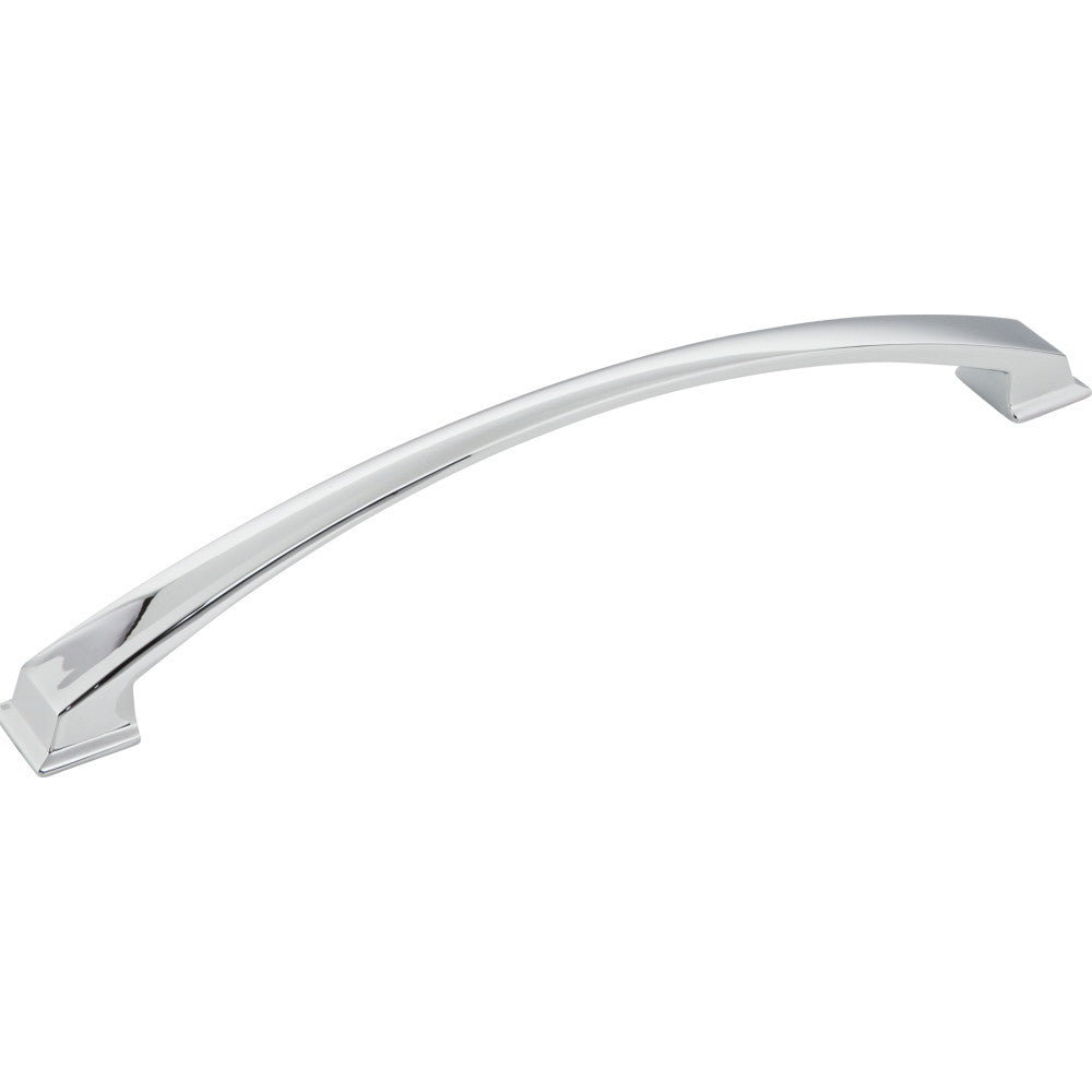 Jeffrey Alexander 944-224PC: 224mm cc Roman Arch Cabinet Pull - Polished Chrome