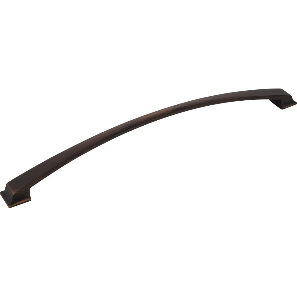 Jeffrey Alexander 944-305DBAC: 305mm cc Roman Arch Cabinet Pull - Brushed Oil Rubbed Bronze