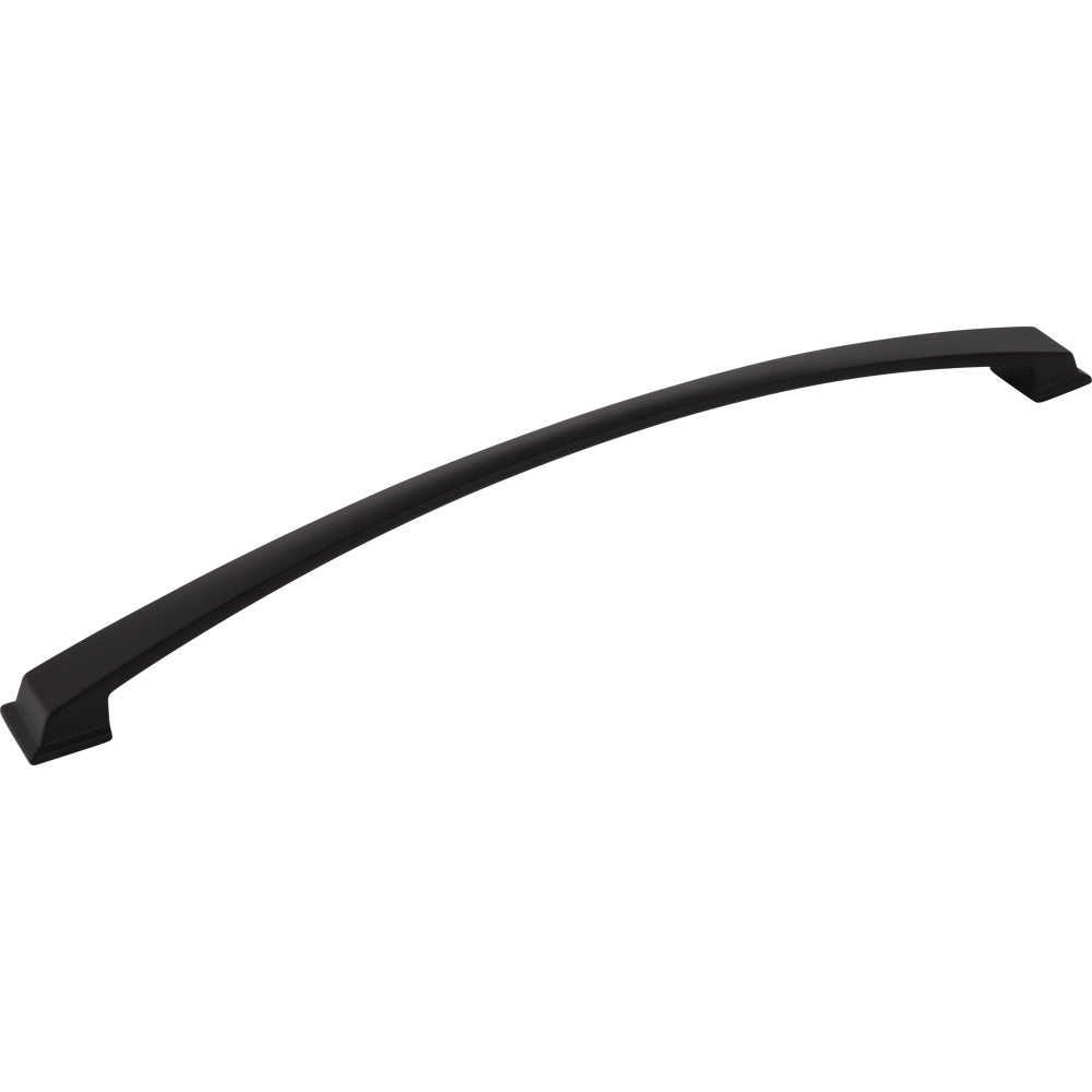 Jeffrey Alexander 944-305MB: 305mm cc Roman Arch Cabinet Pull - Matte Black