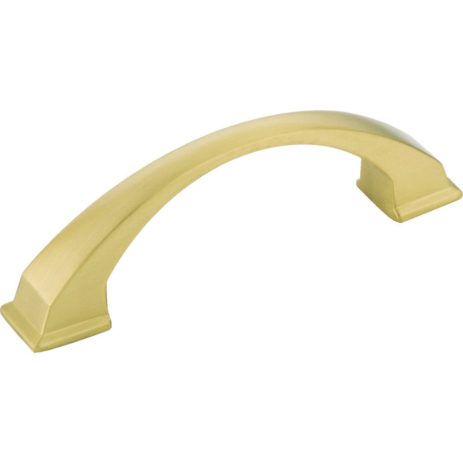 Jeffrey Alexander 944-96BG: 96mm cc Roman Arch Cabinet Pull - Brushed Gold