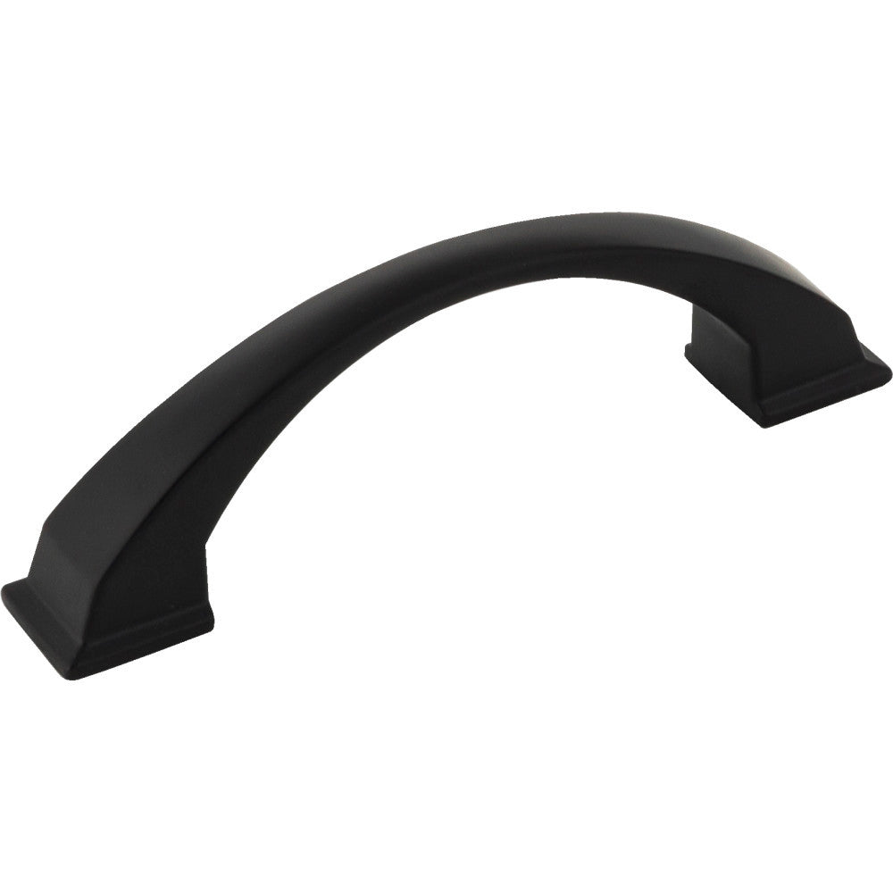 Jeffrey Alexander 944-96MB: 96mm cc Roman Arch Cabinet Pull - Matte Black