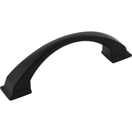 Jeffrey Alexander 944-96MB: 96mm cc Roman Arch Cabinet Pull - Matte Black