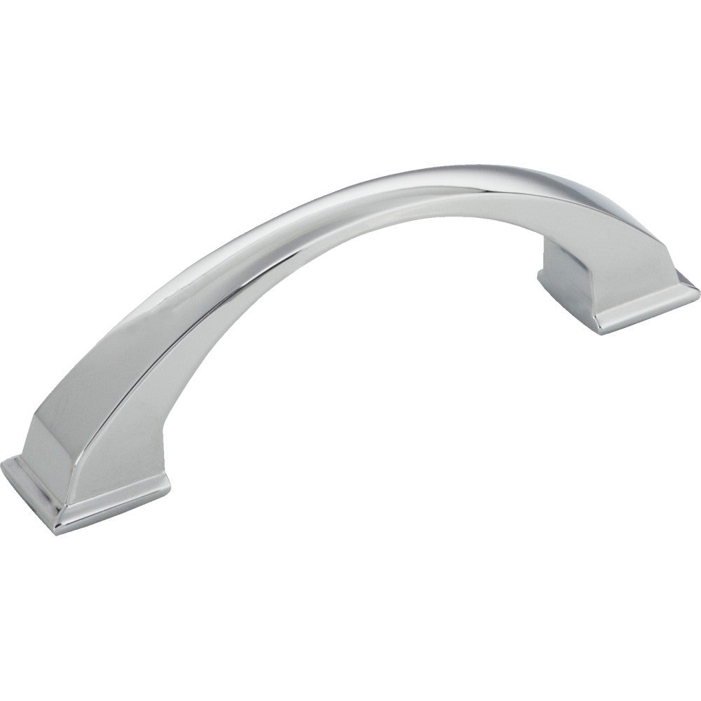 Jeffrey Alexander 944-96PC: 96mm cc Roman Arch Cabinet Pull - Polished Chrome