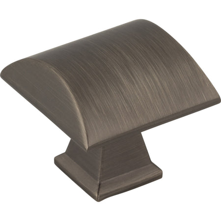 Jeffrey Alexander 944BNBDL: 1-1/4" Roman Square Cabinet Knob - Brushed Pewter