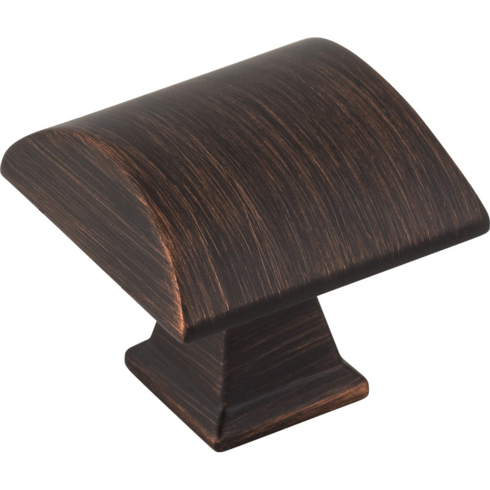 Jeffrey Alexander 944DBAC: 1-1/4" Roman Square Cabinet Knob - Brushed Oil Rubbed Bronze