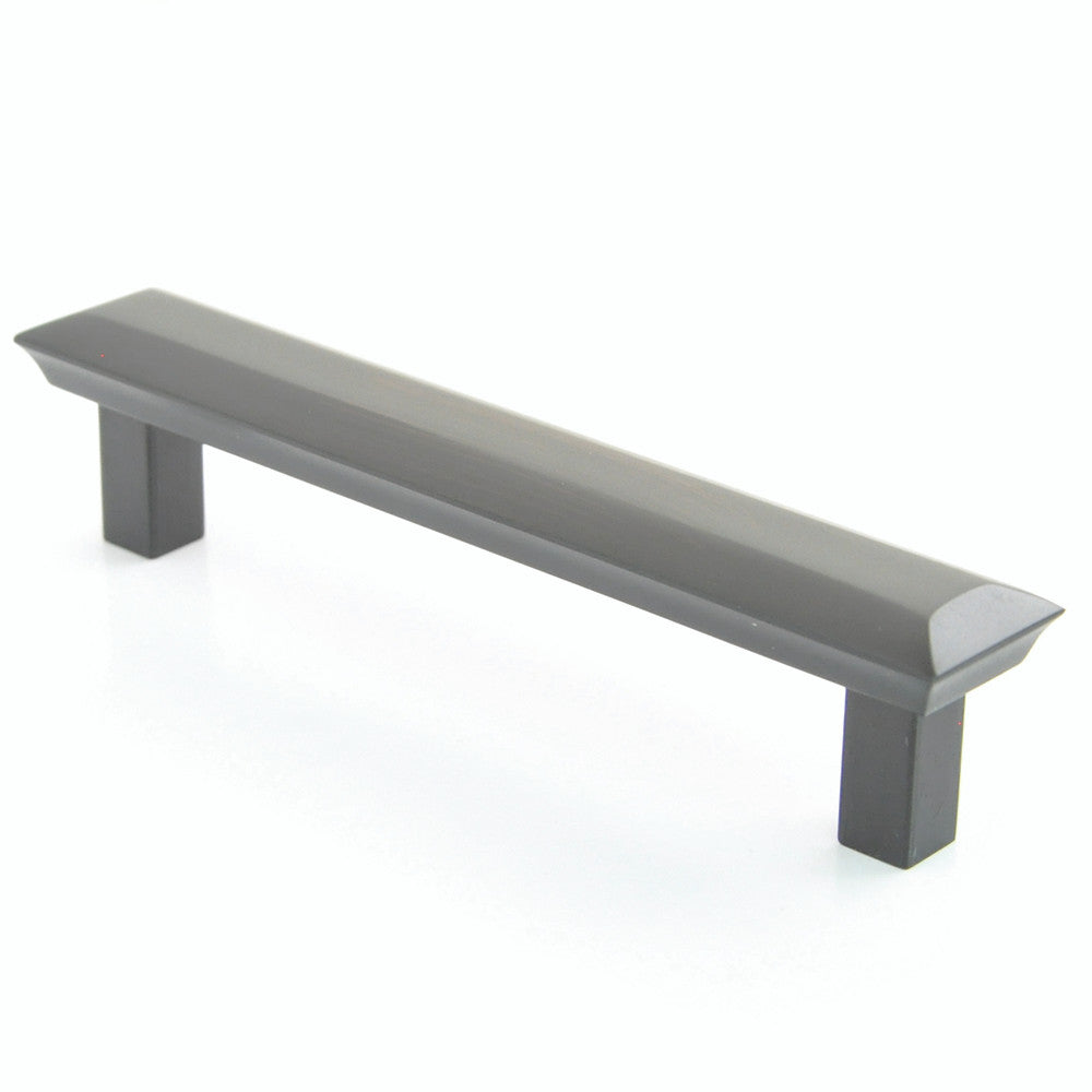 Rusticware 946ORB: 4" cc Beveled Cabinet Pull - Oil Rubbed Bronze