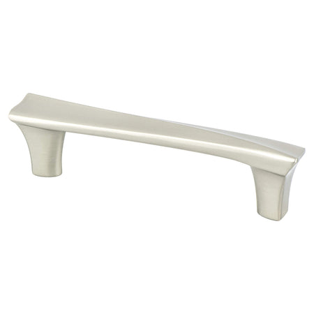 Berenson 9476-1BPN: 96mm cc Fluidic Cabinet Pull - Brushed Nickel