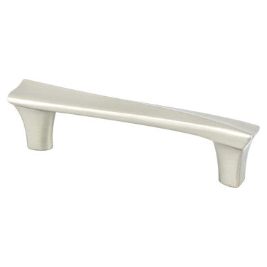 Berenson 9476-1BPN: 96mm cc Fluidic Cabinet Pull - Brushed Nickel