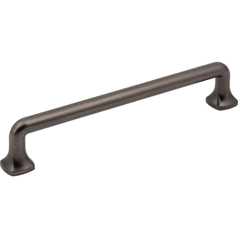 Jeffrey Alexander 663-160BNBDL: 160mm cc Griffin Bar Cabinet Pull - Brushed Pewter