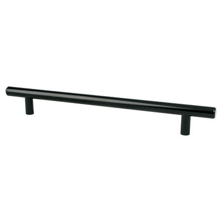 Berenson 9522-2055: 192mm cc Transitional Advantage Two Round Bar Cabinet Pull - Black