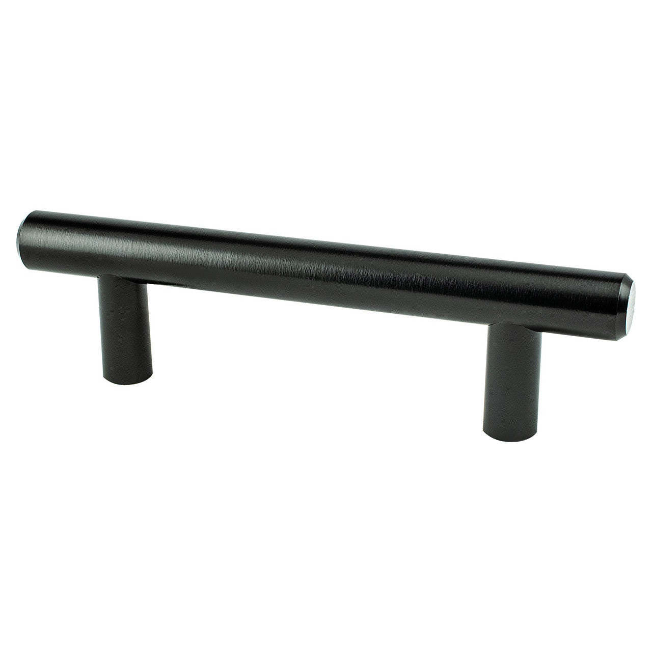 Berenson 9544-2055: 3" cc Transitional Advantage Two Round Bar Cabinet Pull - Black