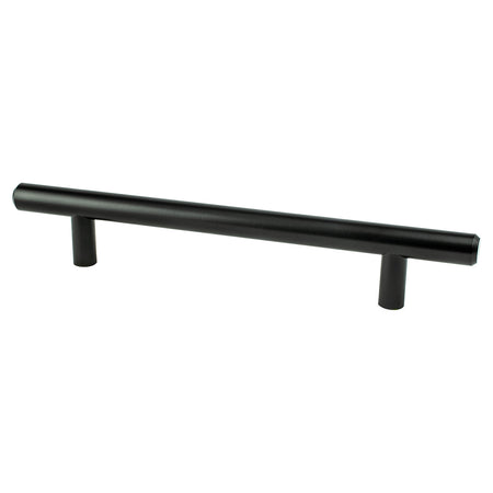 Berenson 9546-2055: 128mm cc Transitional Advantage Two Round Bar Cabinet Pull - Black