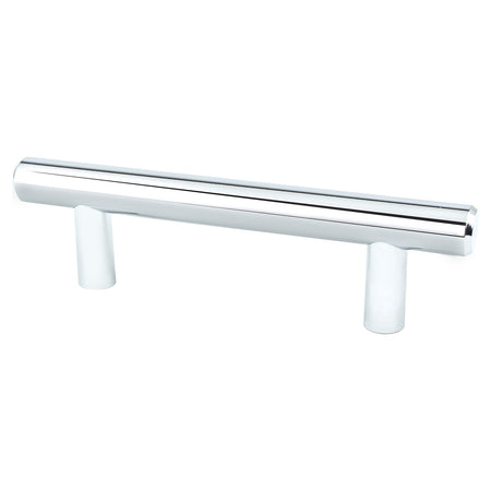 Berenson 9548-2026: 3" cc Transitional Advantage Two Round Bar Cabinet Pull - Polished Chrome