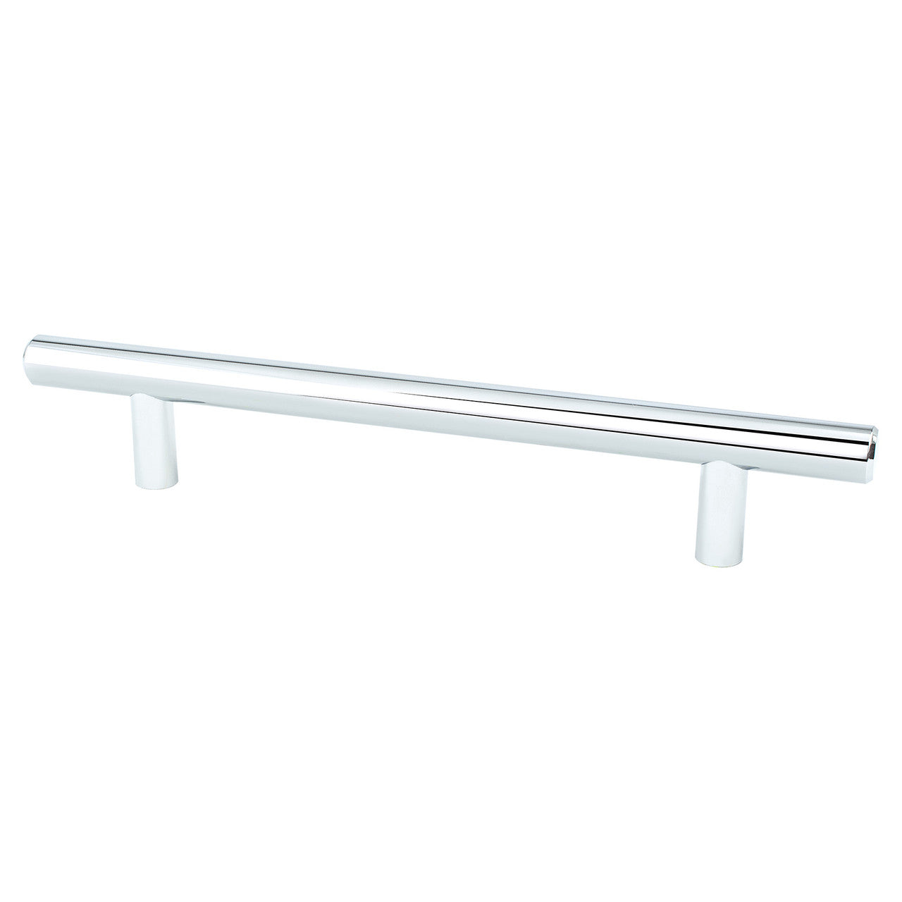 Berenson 9550-2026: 128mm cc Transitional Advantage Two Round Bar Cabinet Pull - Polished Chrome