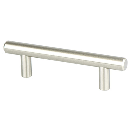 Berenson 9557-2BPN: 3" cc Transitional Advantage Two Round Bar Cabinet Pull - Brushed Nickel