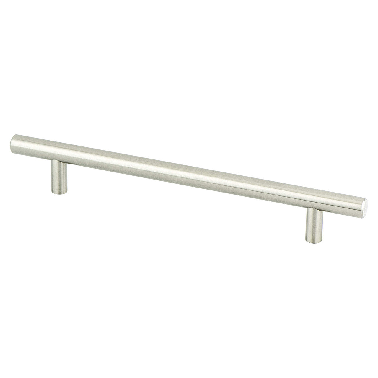 Berenson 9559-2BPN: 160mm cc Transitional Advantage Two Round Bar Cabinet Pull - Brushed Nickel
