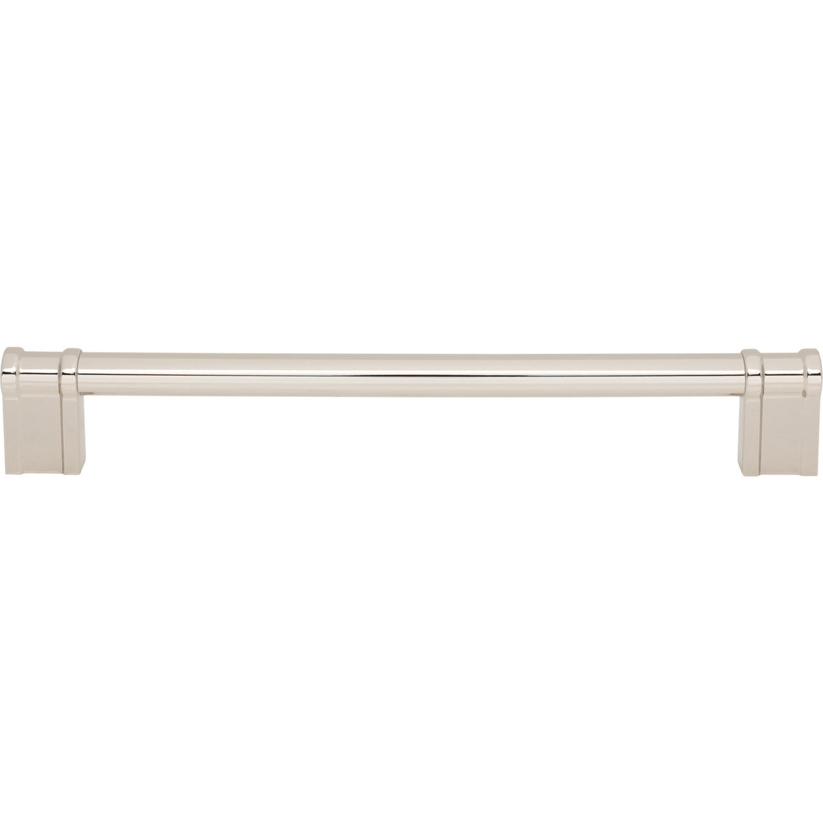 Top Knobs TK3388PN: 12" cc Newburn Appliance Pull - Polished Nickel
