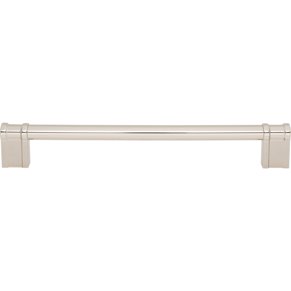 Top Knobs TK3389PN: 18" cc Newburn Appliance Pull - Polished Nickel