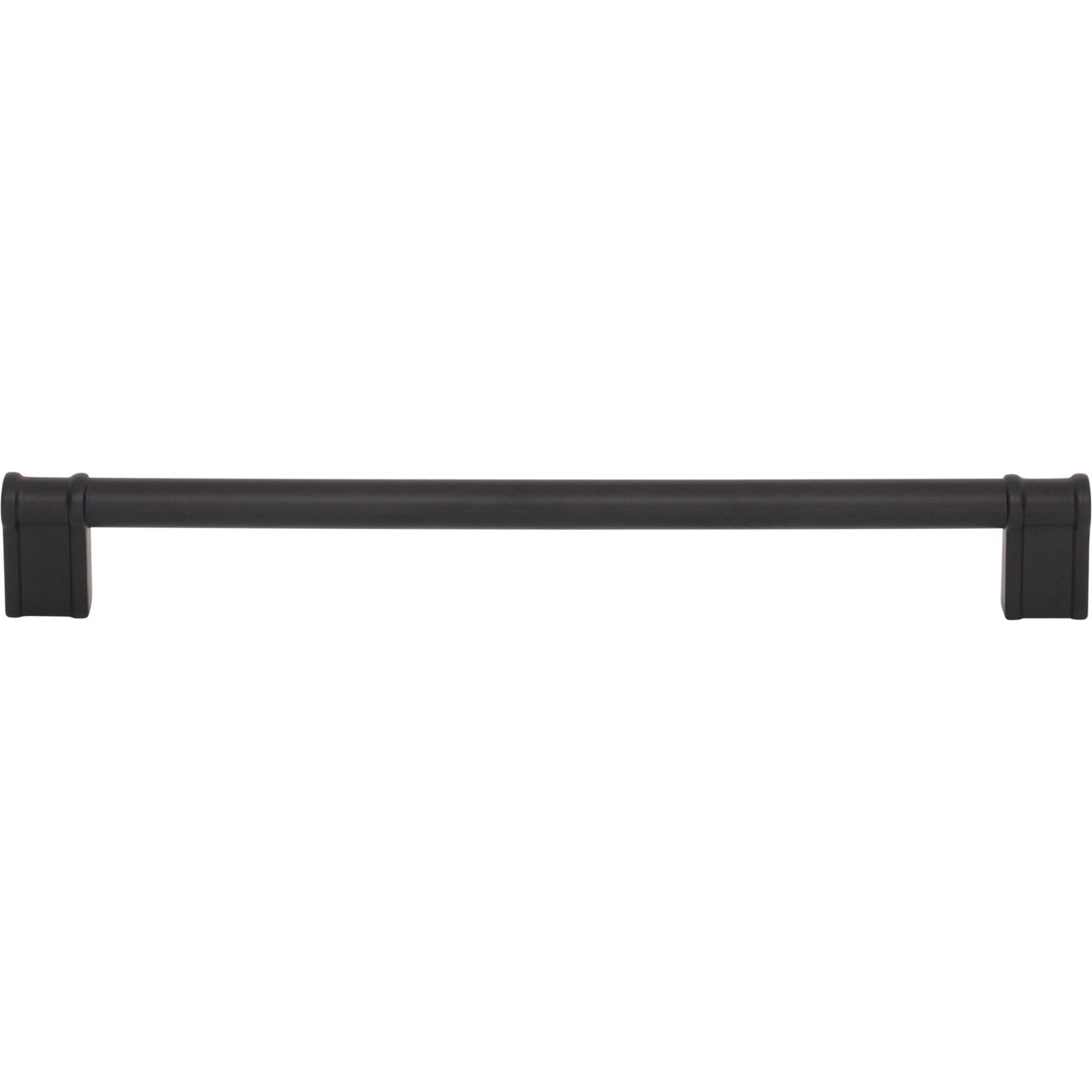 Top Knobs TK3386BLK: 8-13/16" Newburn D-Handle Cabinet Pull - Flat Black