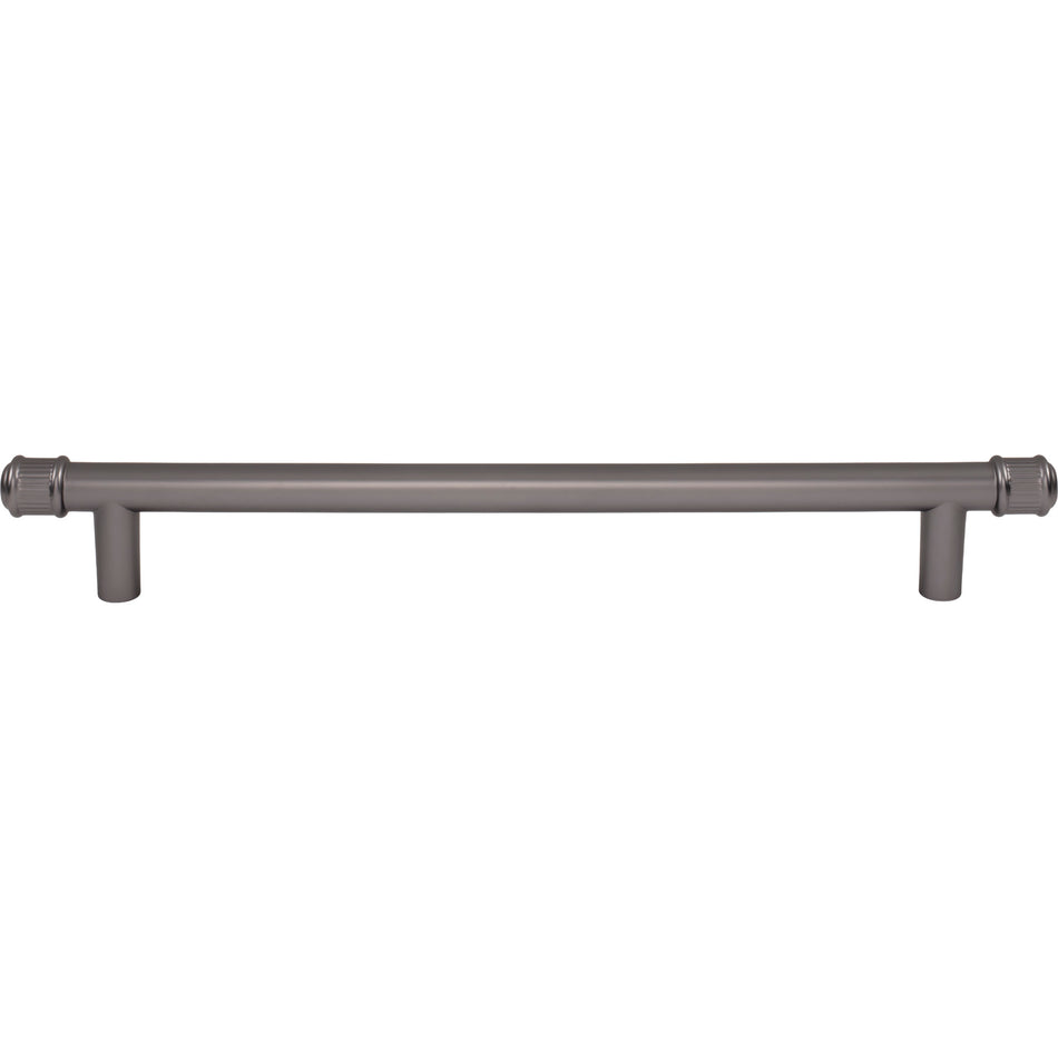 Top Knobs TK3297AG: 12" cc Elland Appliance Pull - Ash Gray
