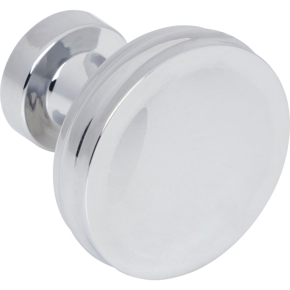 Jeffrey Alexander 132PC: 1-3/8" Jules Round Cabinet Knob - Polished Chrome