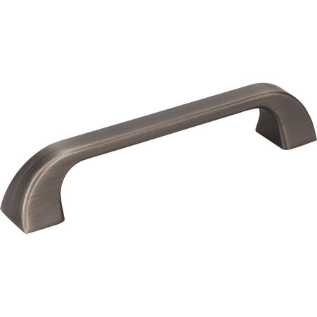 Jeffrey Alexander 972-128BNBDL: 128mm cc Marlo D-Handle Cabinet Pull - Brushed Pewter