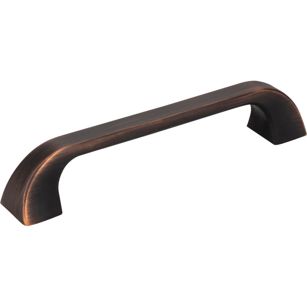 Jeffrey Alexander 972-128DBAC: 128mm cc Marlo D-Handle Cabinet Pull - Brushed Oil Rubbed Bronze