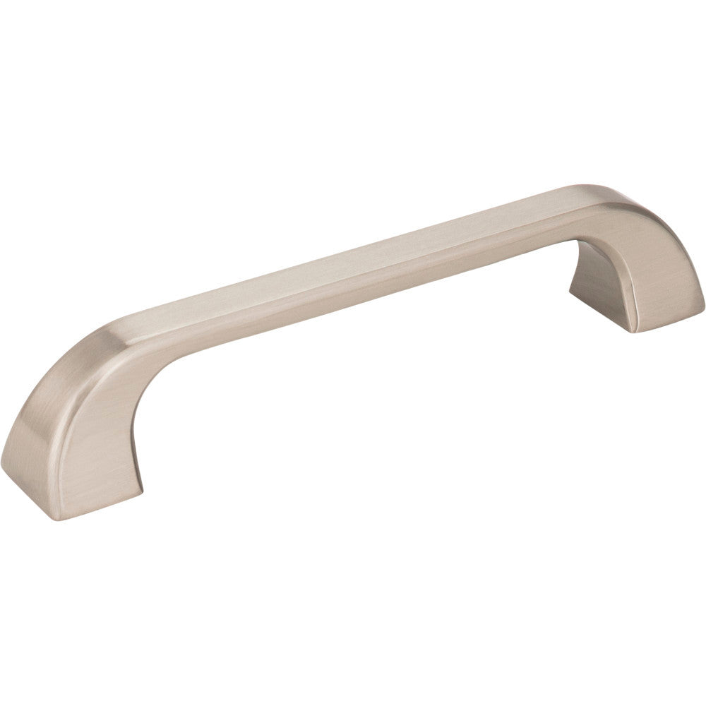 Jeffrey Alexander 972-128SN: 128mm cc Marlo D-Handle Cabinet Pull - Satin Nickel