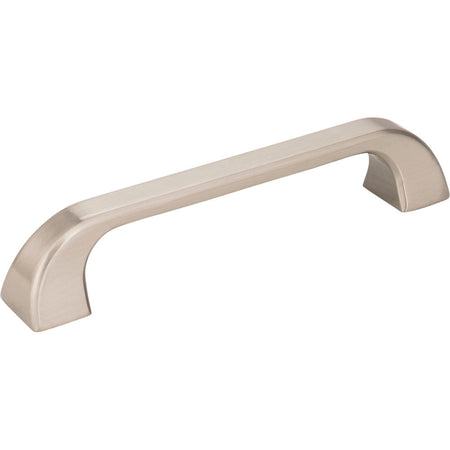 Jeffrey Alexander 972-128SN: 128mm cc Marlo D-Handle Cabinet Pull - Satin Nickel