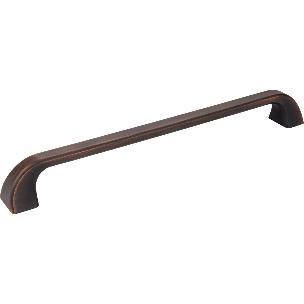 Jeffrey Alexander 972-12DBAC: 12" cc Marlo D-Handle Appliance Pull - Brushed Oil Rubbed Bronze