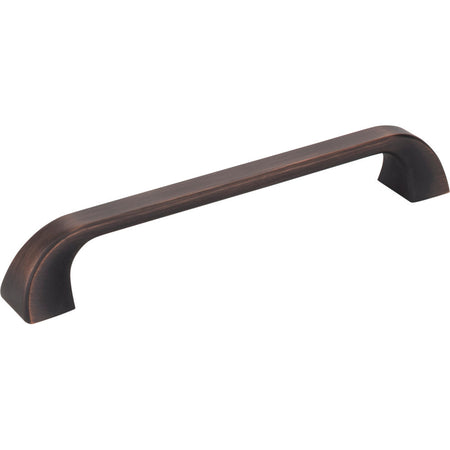 Jeffrey Alexander 972-160DBAC: 160mm cc Marlo D-Handle Cabinet Pull - Brushed Oil Rubbed Bronze
