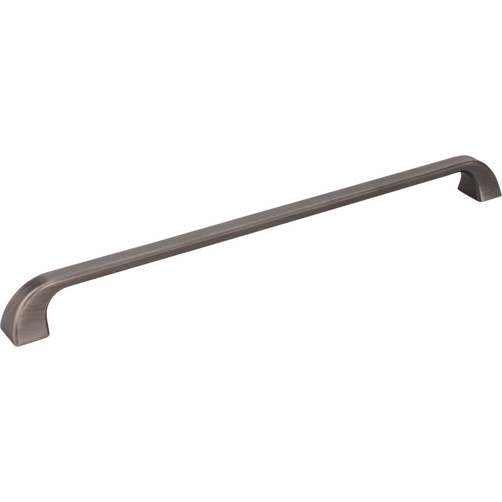 Jeffrey Alexander 972-305BNBDL: 305mm cc Marlo D-Handle Cabinet Pull - Brushed Pewter