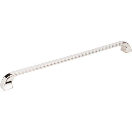 Jeffrey Alexander 972-305NI: 305mm cc Marlo D-Handle Cabinet Pull - Polished Nickel