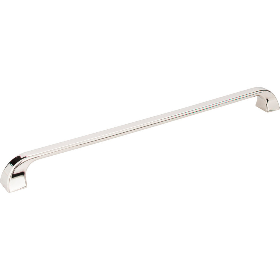 Jeffrey Alexander 972-305NI: 305mm cc Marlo D-Handle Cabinet Pull - Polished Nickel