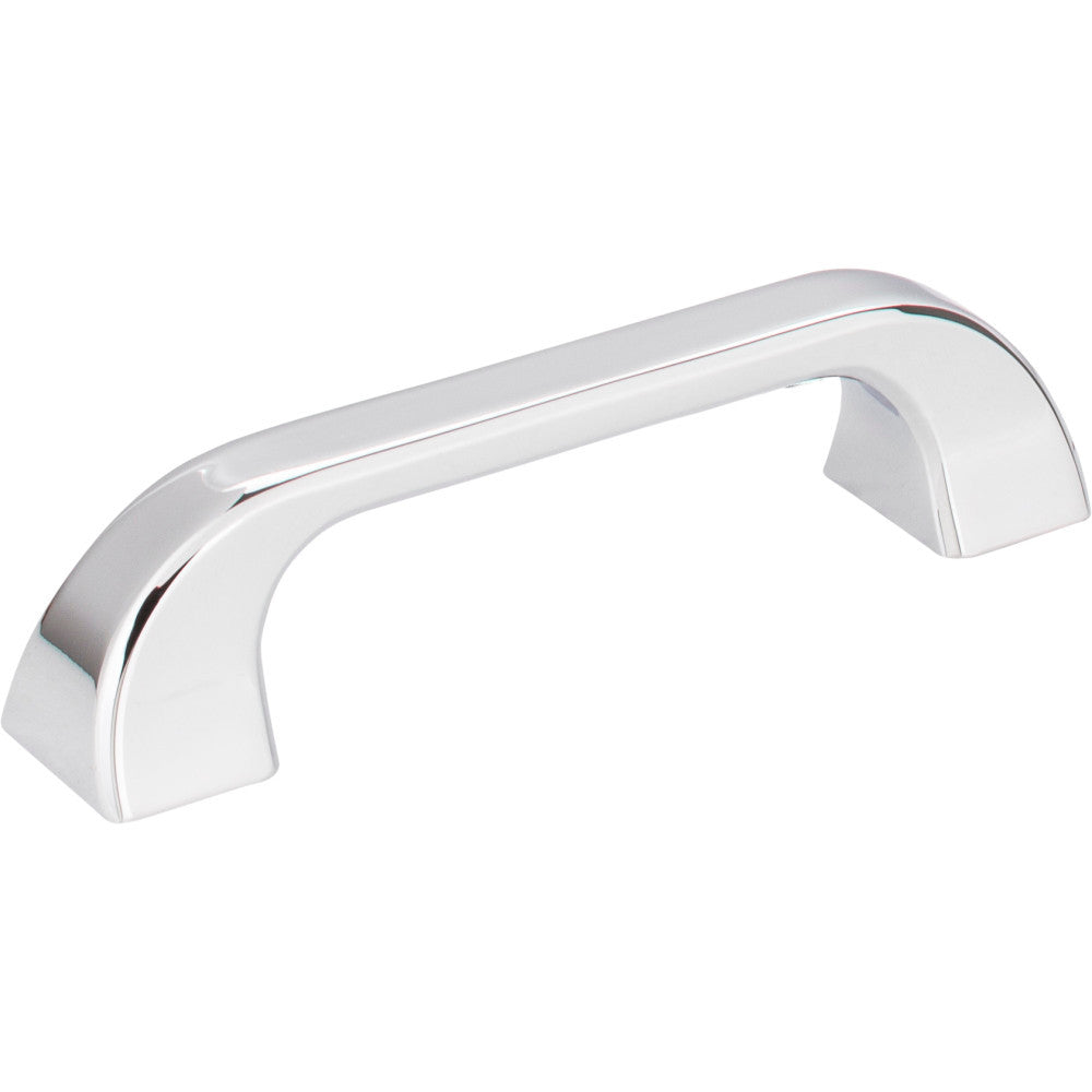 Jeffrey Alexander 972-96PC: 96mm cc Marlo D-Handle Cabinet Pull - Polished Chrome